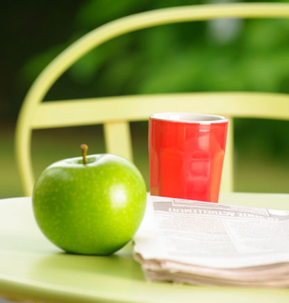 pomme Granny + café