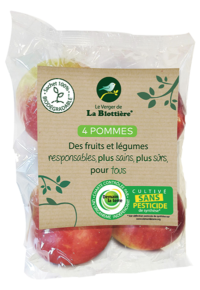 sachet 4 pommes VB sans pesticides