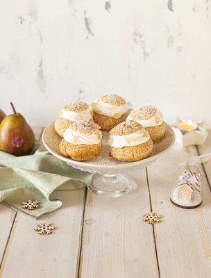 Petits choux  la crme poire-tatin